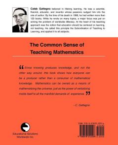 The Common Sense of Teaching Mathematics
