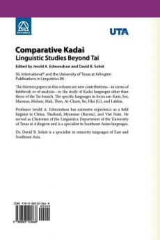 Comparative Kadai: Linguistic Studies Beyond Tai (Summer Institute of Linguistics Publications in Linguistics;)