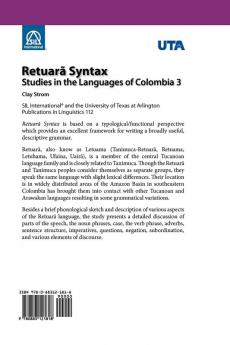 Retuara Syntax: Studies in the Languages of Colombia 3: 112 (European History Series)