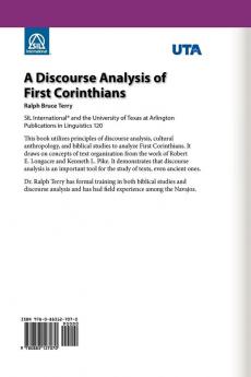 A Discourse Analysis of First Corinthians: 120 (Summer Institute of Linguistics and the University of Texas)
