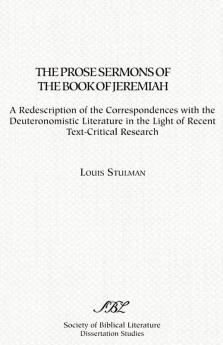 The Prose Sermons of the Book of Jeremiah