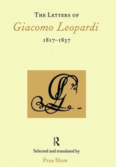 Letters of Giacomo Leopardi 1817-1837