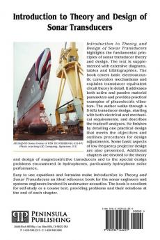 Introduction to the Theory and Design of Sonar Transducers