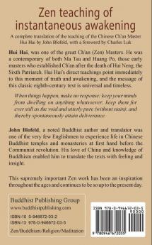 Zen Teaching of Instantaneous Awakening