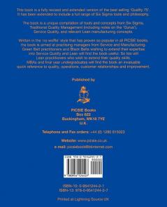 Six Sigma and the Quality Toolbox: For Service and Manufacturing