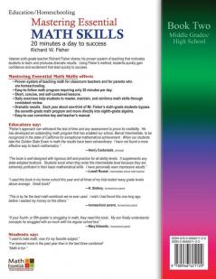 Mastering Essential Math Skills Book Two Middle Grades/High School