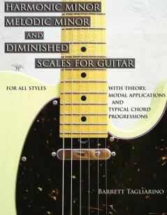 Harmonic Minor Melodic Minor and Diminished Scales for Guitar