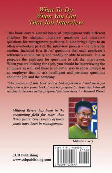 What To Do When You Get That Job Interview