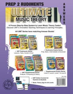 Prep 2 Rudiments Ultimate Music Theory Answer Book: Prep 2 Rudiments Ultimate Music Theory Answer Book (identical to the Prep 2 Theory Workbook) ... 7 (Ultimate Music Theory Rudiments Books)