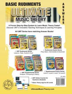 Basic Rudiments Answer Book - Ultimate Music Theory: Basic Music Theory Answer Book (identical to the Basic Theory Workbook) Saves Time for Quick ... 9 (Ultimate Music Theory Rudiments Books)