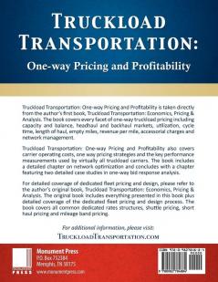 Truckload Transportation: One-Way Pricing & Profitability