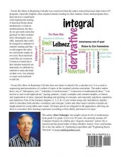Twenty Key Ideas in Beginning Calculus