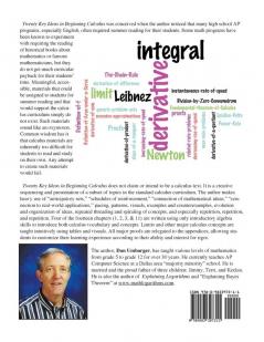 Twenty Key Ideas in Beginning Calculus