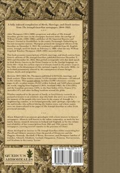 The Armagh Guardian 1844-1852: Volume I. Births Marriages and Deaths