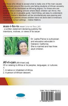 African Children's Manifesto: The Race to Re-Educate Re-Tool and Empower Our Children