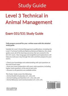 Level 3 Technical in Animal Management: Exam 031/531 Study Guide