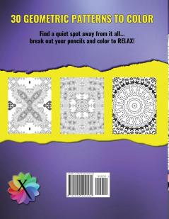 Coloring To Relax Mandalas & Geometric Patterns