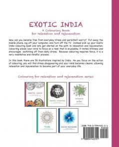 Exotic India: A Colouring Book for relaxation and rejuvenation: 1 (Colouring for Relaxation and Rejuvenation)