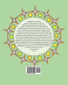 Adult Coloring Book - 50 Mandala Stress Relieving Patterns with Quotes: A coloring book for adults that's full of wonderful inspiration! (Volume 2)