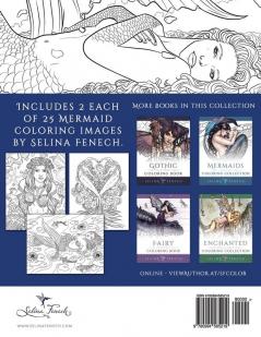 Mythical Mermaids - Fantasy Adult Coloring Book: 8 (Fantasy Coloring by Selina)