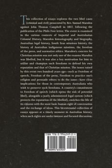 Freedom to Libel?: Samuel Marsden v. Philo Free: Australia's First Libel Case: 6 (Studies in Australian Colonial History)