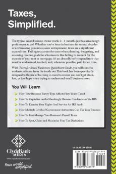 Taxes For Small Businesses QuickStart Guide: Understanding Taxes For Your Sole Proprietorship Startup & LLC
