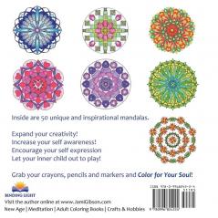 Coloring for Your Soul - volume 1 - Mandalas