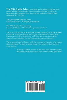 The 2016 Scythe Prize: Short fiction and essays from college writers