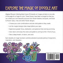 Magical Flowers Coloring Book: Magical Designs: 3 (Doodle Art Alley Books)