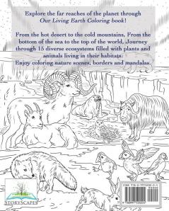 Our Living Earth Coloring Book: Coloring pages of Nature Wild Animals Biology Ecology Mandala's