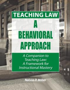 Teaching Law: A Behavioral Approach