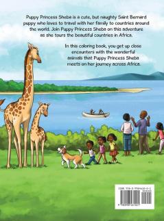 Puppy Princess Sheba Goes to Africa: Coloring Book