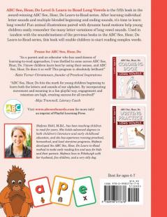 ABC See Hear Do Level 5: Learn to Read Long Vowels