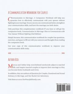 Communication in Marriage: A Companion Workbook for Couples