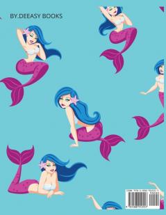 Mermaid Coloring Book For Kids: Coloring& Activity Book for Kids Ages: 3-67-8