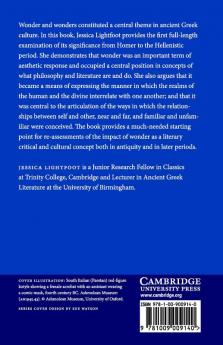 Wonder and the Marvellous from Homer to the Hellenistic World