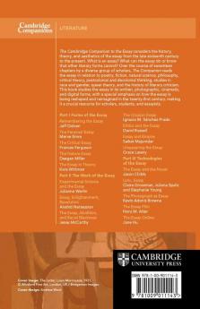 The Cambridge Companion to The Essay
