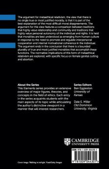Moral Relativism and Pluralism