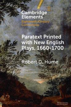 Paratext Printed with New English Plays 1660-1700