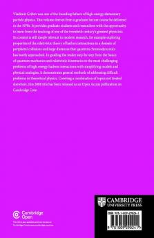 Strong Interactions of Hadrons at High Energies