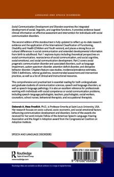 Social Communication Development and Disorders