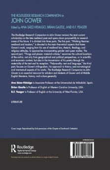 Routledge Research Companion to John Gower