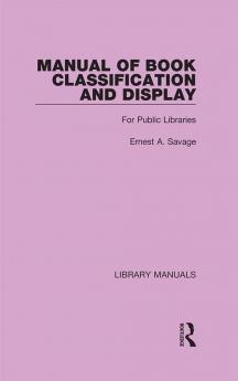 Manual of Book Classification and Display