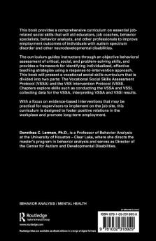 Neurodevelopmental Disabilities and Employment