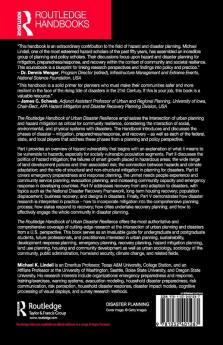 Routledge Handbook of Urban Disaster Resilience
