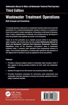 Mathematics Manual for Water and Wastewater Treatment Plant Operators: Wastewater Treatment Operations