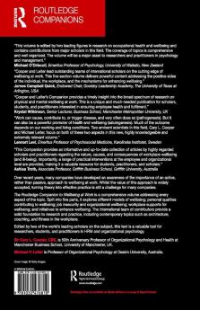 Routledge Companion to Wellbeing at Work