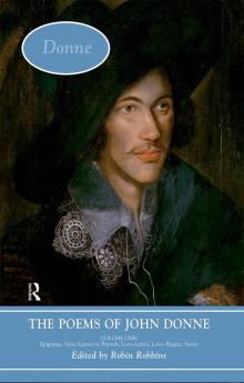Poems of John Donne: Volume One