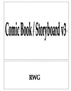 Comic Book / Storyboard v3: 100 Pages 8.5 X 11