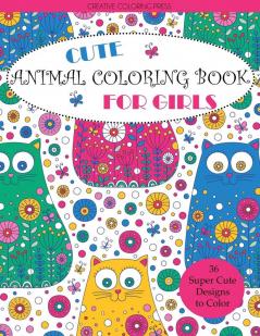 Cute Animal Coloring Book for Girls